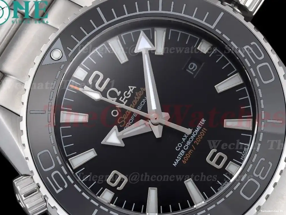 SS GDF Seamaster 600m Stk MY8215 Black SS 43mm 0409